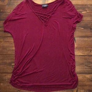 Burgundy Lightweight Tee